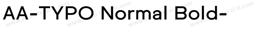 AA-TYPO Normal Bold字体转换